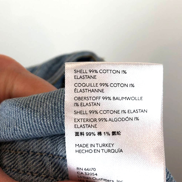 BDG Straight Kick High Rise Distressed Jeans Women's Size 28 - Picture 7 of 9